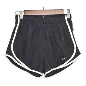 Nike Dri-FIT Running‎ Shorts Athletic Gym White Trim Black Women's S
